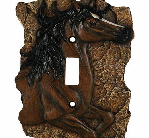 Rivers Edge Products Horse Single Switch Electrical Cover Plate