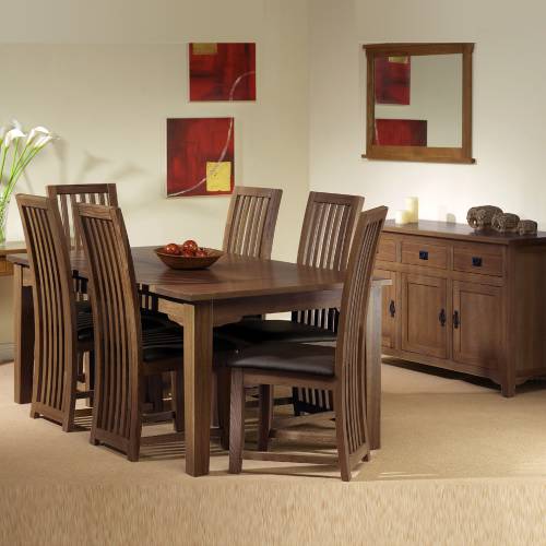 Riverwell Oak Dining Set (6`Table,6 Chairs + Sideboard)