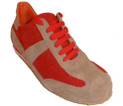 Rizzo Womens suede lace-up trainer