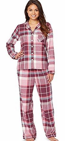 RJR.John Rocha  Womens Designer Purple Checked Pyjama Set 12