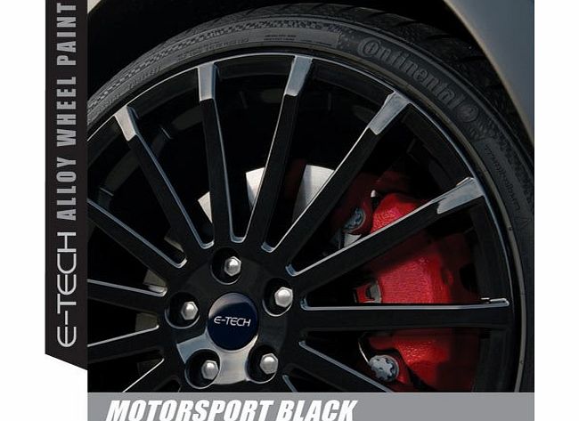 Roaduser Direct E-Tech 400ml Alloy Wheel Paint - MOTORSPORT BLACK