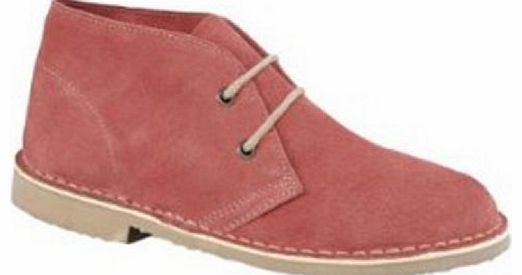 Roamer Ladies Red 2 Eyelet Suede Desert Boot L777RS UK 4