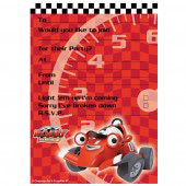 The Racing Car Party Invitations - 20 on a pad