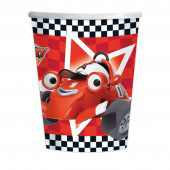 The Racing Car Plastic Party Cups - 8 in a pack