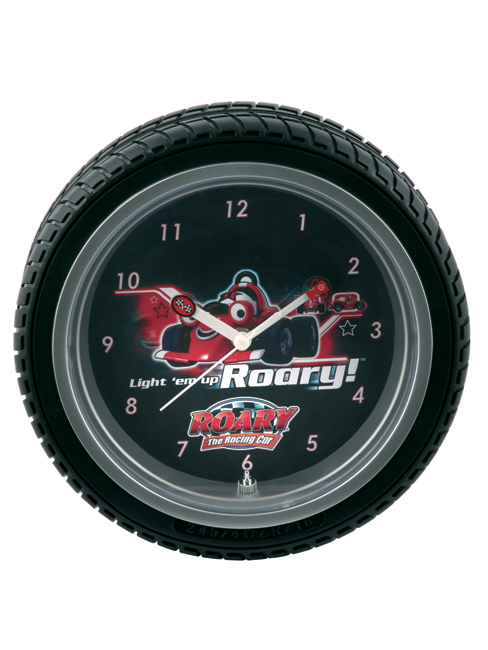 the Racing Car Tyre Wall Clock