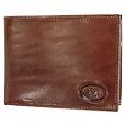Robe di Firenze Brown Leather Men` Billfold ID Wallet