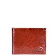 Robe di Firenze Compact Brown Leather Billfold Wallet
