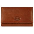 Light Brown Sleek Leather Flap Wallet