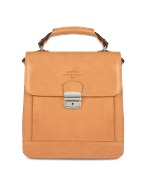 Robe di Firenze Sand Vegetable Tanned Leather Vertical Briefcase