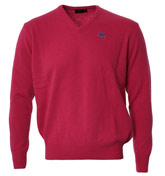 Cyclamen V-Neck Sweater