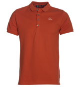 Robe Di Kappa Darius Dark Orange Pique Polo Shirt