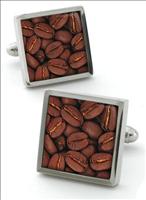 Robert Charles Coffee Bean Cufflinks by