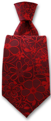 Robert Charles Florence Red Silk Tie by