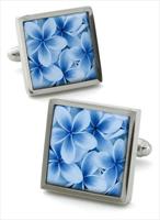 Robert Charles Frangipani Blue Cufflinks by
