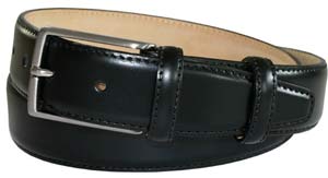 Majestick Black Leather Belt by