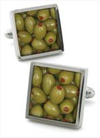 Robert Charles Olive Cufflinks by