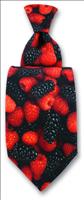 Robert Charles Printed Berry Tie by