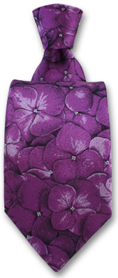 Robert Charles Purple Hydrangea Silk Tie by
