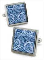 Robert Charles Rose Ice Blue Cufflinks by