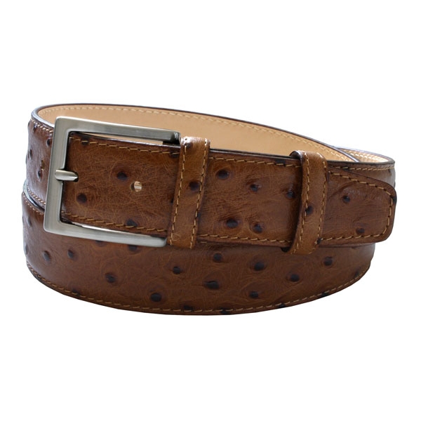 Tan Spotted Leather Belt by