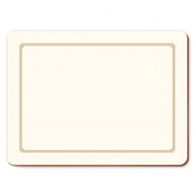 Cream and Gold Tablemat Set of 4