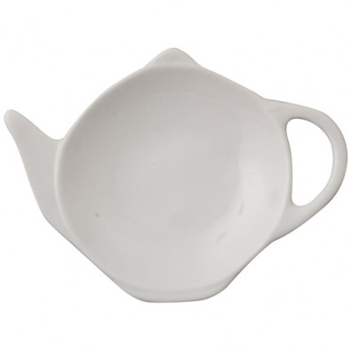 White Porcelain Tea Bag Tidy FL-H00075