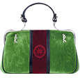 Roberta di Camerino Caravel - Emerald & Red Velvet Handbag