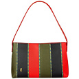 Roberta di Camerino Multicolor Bands Canvas & Leather Baguette bag