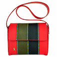 Roberta di Camerino Scrigno - Multicolor Bands Canvas & Leather Mini Bag