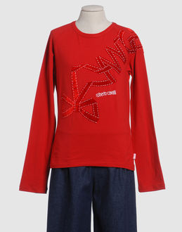 ROBERTO CAVALLI ANGELS TOP WEAR Long sleeve t-shirts GIRLS on YOOX.COM