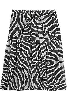 Roberto Cavalli Animal print swing skirt