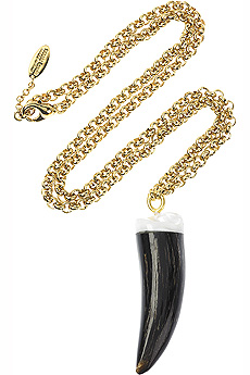 Roberto Cavalli Buffalo horn pendant