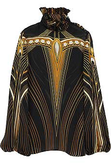 Roberto Cavalli Deco print blouse