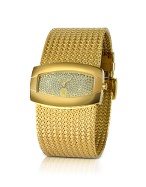 Roberto Cavalli Ellisse - Gold Plated Bracelet Watch