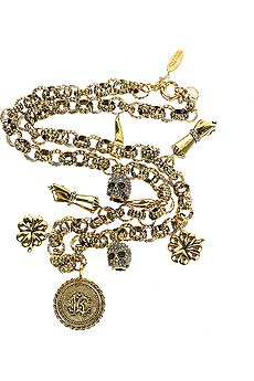 Roberto Cavalli Gold charm necklace