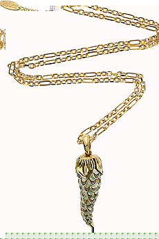 Roberto Cavalli Horn pendant necklace