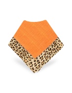 Roberto Cavalli Leopard Frame Signature Silk Square Scarf