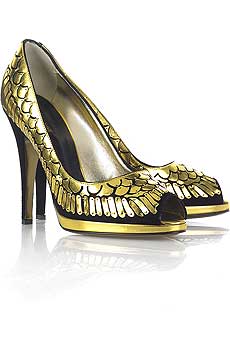 Roberto Cavalli Paillette embellished shoes