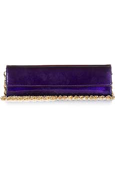 Roberto Cavalli Patent leather long clutch