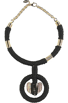 Roberto Cavalli Rigid wrapped necklace