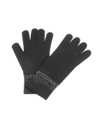 Roberto Cavalli Signature Cuff Knit Gloves