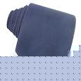 Solid Blue Woven Silk and Cotton Tie