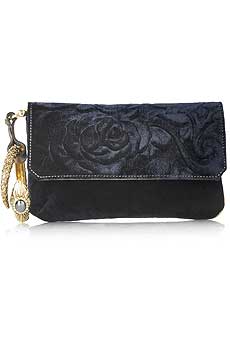 Roberto Cavalli Velvet bracelet pochette