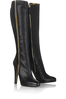 Roberto Cavalli Whipstitch leather boots