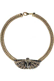 Roberto Cavalli Winged scarab necklace