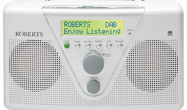 Roberts Duologic DAB Radio - White