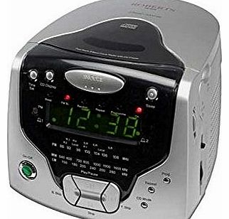 Roberts Radio Alarm Stereo - Silver.