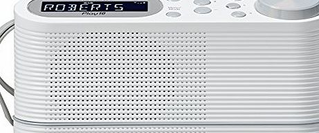 Roberts Radio Play10 DAB/DAB /FM Digital Radio with Simple Presets - White