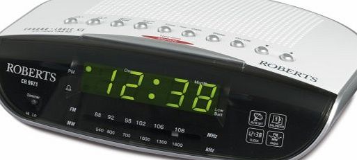 Roberts Radios Roberts CR9971 Chronologic Vi Dual Alarm Clock Radio with Instant Time Set