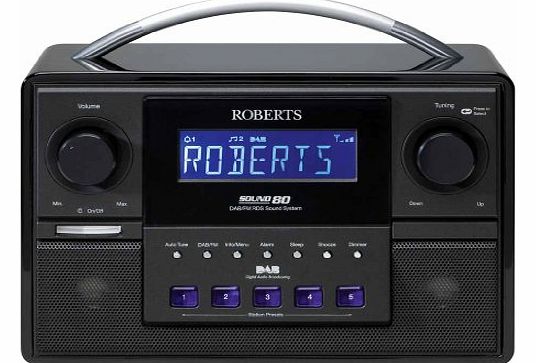 Roberts Radios Roberts Sound 80 DAB/FM RDS Stereo Digital Radio with 3 Way Speaker System